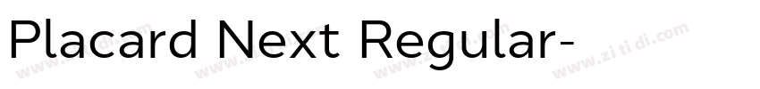 Placard Next Regular字体转换
